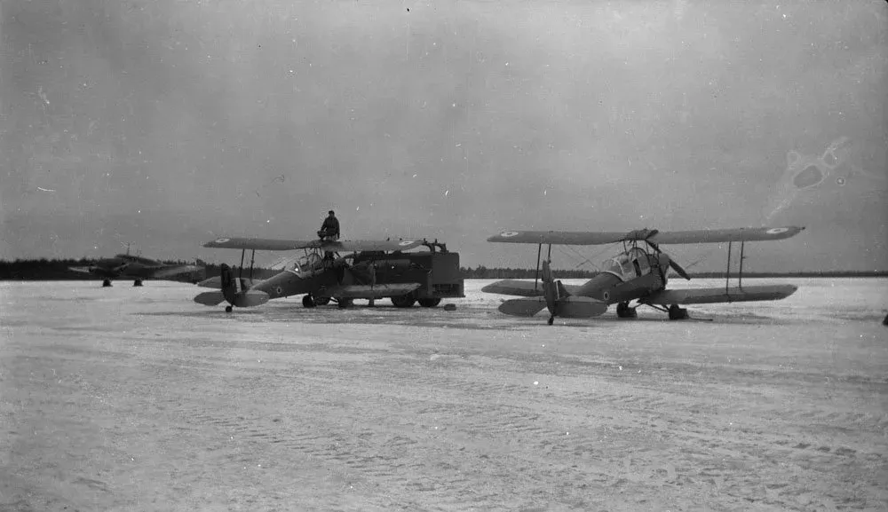 DH82C Tiger Moth aircraft of No. 17 Elementary Flying Training School, RCAF