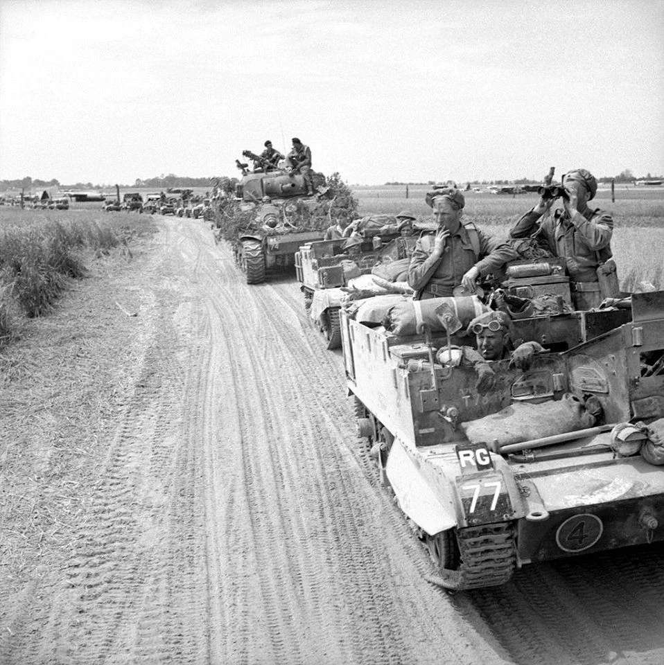 British Armoured Column. IWM