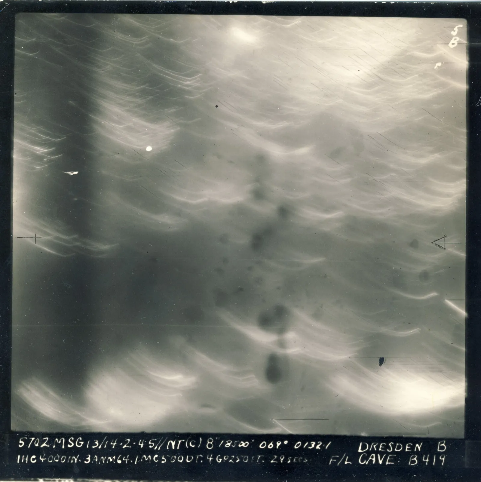 Dresden strike photo, February 13-14 1945