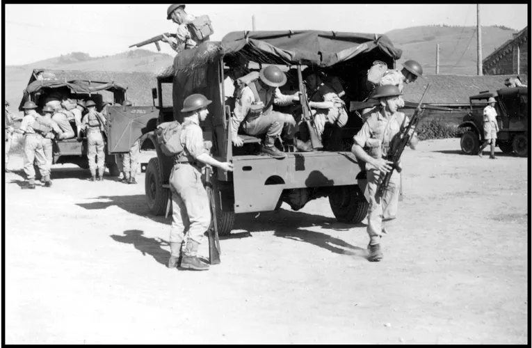 Troops at Canadian Battle Drill School — Image Courtesy: Museum and Archives of Vernon