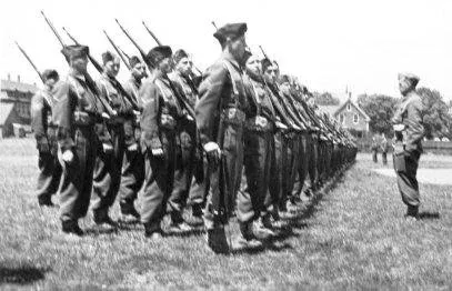 Canadian School of Infantry at Canadian Battle Drill School, Coldstream Ranch, Vernon — Image Courtesy: Museum and Archives of Vernon