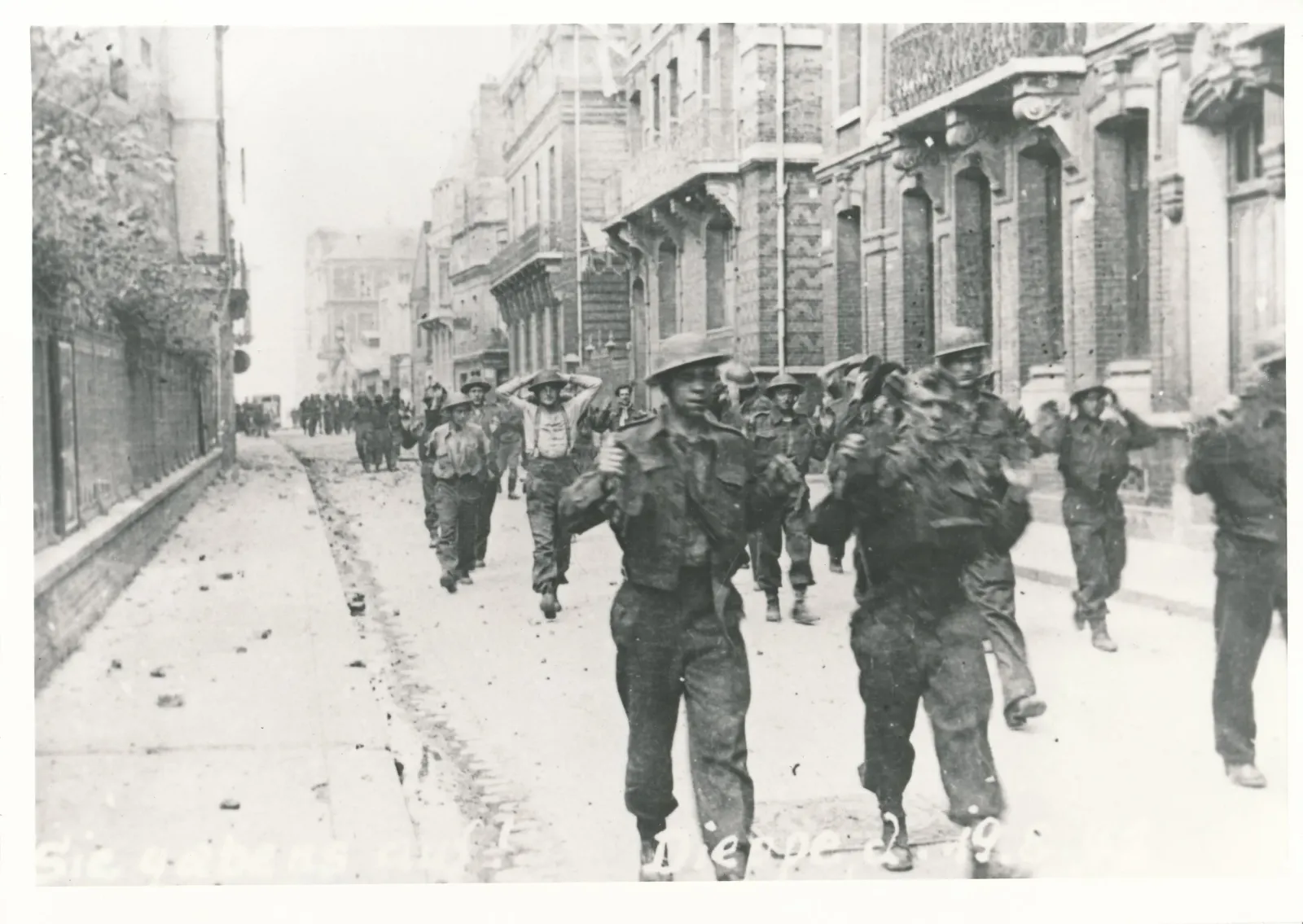 Canadian prisoners of war at Dieppe
