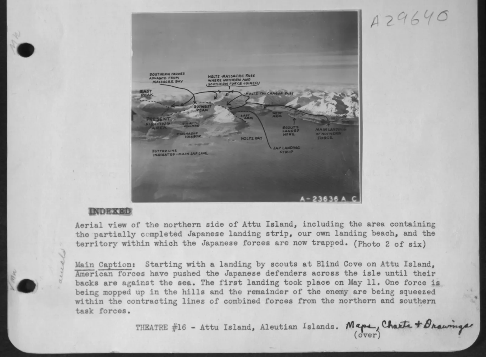 Kiska Island terrain during the Allied landing