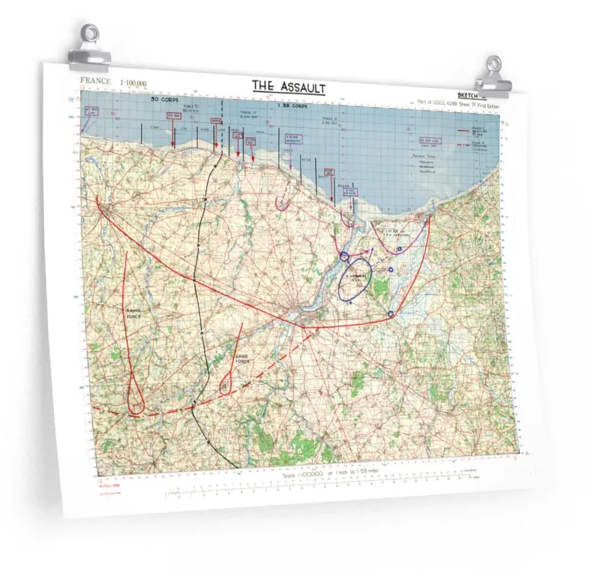 The Assault — D-Day map