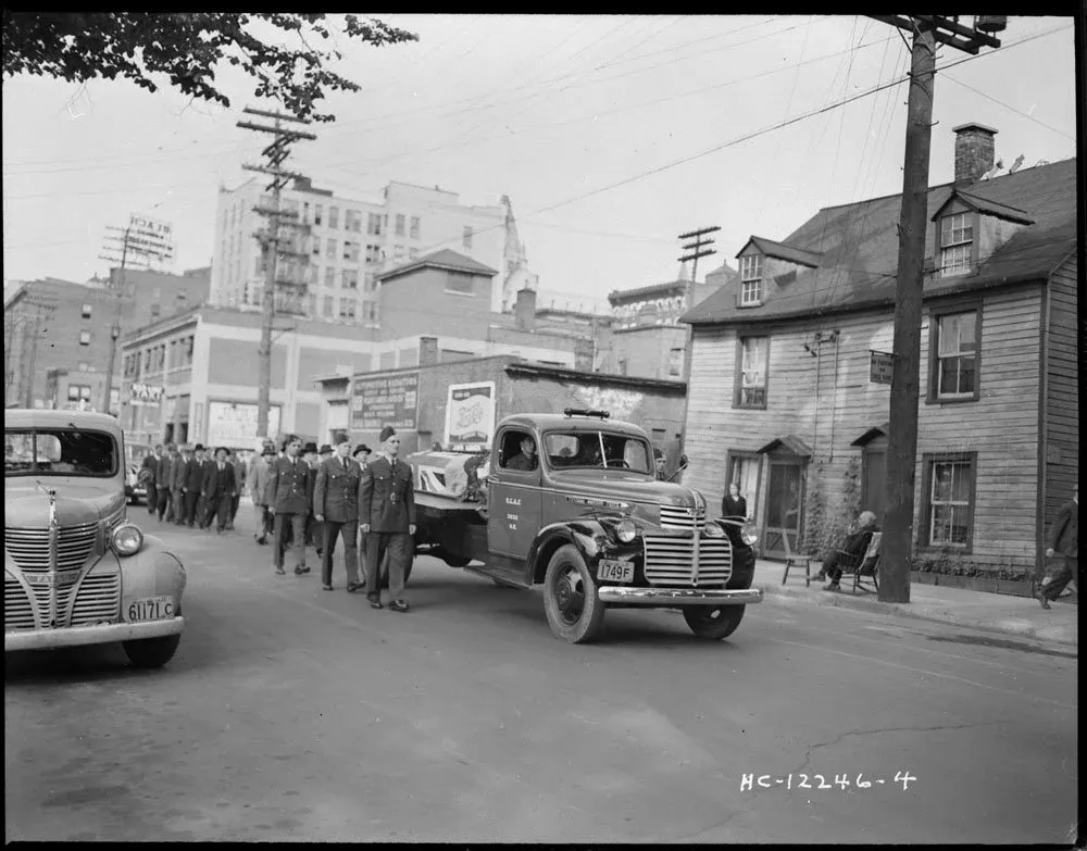Funeral of an unidentified member of the RCAF