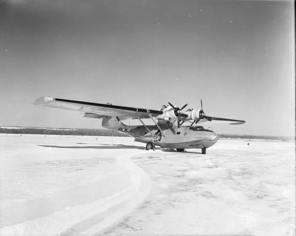 Consolidated Canso A flying boat 11079 AK:N of No. 408 Squadron, RCAF